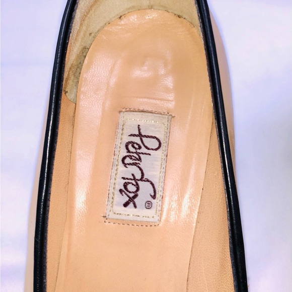Rare Peter Fox tan vintage leather pumps with bow- Size 10 - Picture 6 of 8